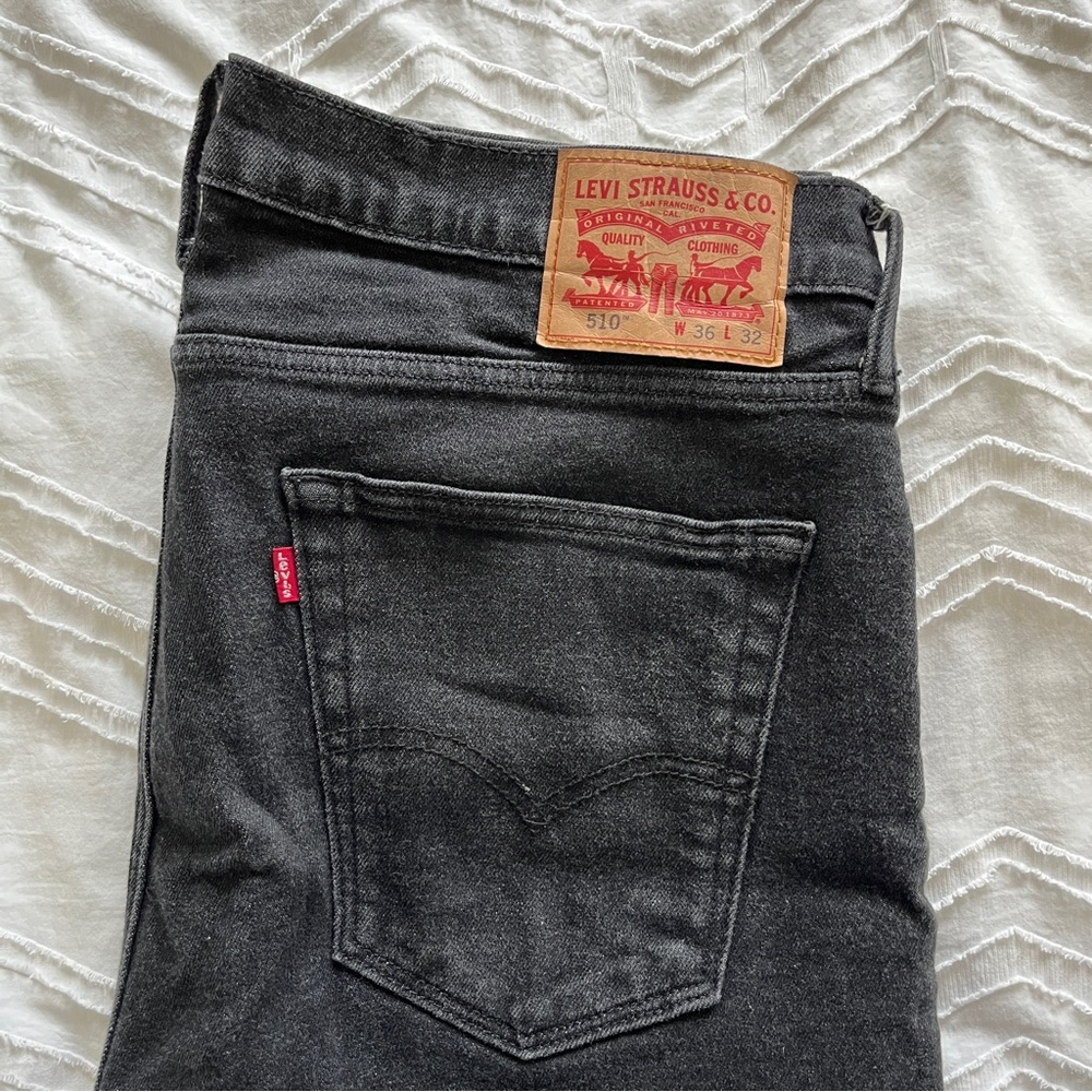 Levi 510 Black Jeans - Cropped